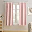 KEQIAOSUOCAI Pinch Pleated Baby Pink Blackout Curtains 72 Inches Long, Sound & Light Reducing Room Darkening Drape for Girl's Bedroom(2 Panels, W40 x L72) by TinyTreasures Baby Boutique