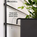 KASSELL Vertical Garden Wall Planter. Wall Mounted for Indoor Outdoor. All Metal Black Vertical Planter with No Assembly Required. Planter for Indoor Plants Flowers, Herbs, Succulents and Plants by CozyNest Decor