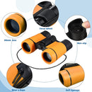 6 Pack Kids Binoculars Shock Proof Toy Binoculars Set for Age 3-12 Years Boys Girls Hunting Folding Small Telescope Birthday Gifts Bird Watching Educational Learning Camping Outdoor (Stylish Colors) by TinyTreasures Baby Boutique
