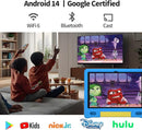 JREN Kids Table 10.1" ｜Android 14 Tablet for Kids｜64GB Storage｜Octa-Core｜WiFi ｜Cameras｜Parental Control｜Kids Content｜Case Included Great Gift for Children Ages 3-12 Years Old Blue by TinyTreasures Baby Boutique