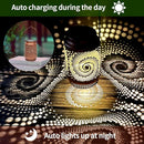 2 Pack Outdoor Hanging Solar Lanterns, LED Waterproof Lights Metal Decoration, Portable Lanterns for Garden Patio Yard Courtyard Backyard, Spiral Birthday Gifts for Women Men Halloween Christmas by GreenHaven Gardens