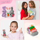 ekaus Crochet Kit for Beginners, Crochet Kit with Step-by-Step Video Tutorials, Crochet DIY Knitting Supplies for Adults Kids, Crochet Rabbits(45%+ Yarn) by TinyTreasures Baby Boutique