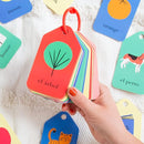 Spanish English Flash Cards - Bilingual Toddler First Words Flashcards – 26 Educational, Colorful, Double-Sided Vocabulary Cards – Sight Words for Toddler Games, ESL Kids & Preschoolers by TinyTreasures Baby Boutique