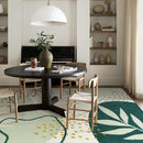 Lahome Green Machine Washable Large Rug - 8 x 10 Area Rugs for Living Room Non-Slip Lightweight Throw Boho Rugs, Soft Botanical Print Indoor Floor Carpet for Bedroom Office Dining Room Classroom by TinyTreasures Baby Boutique