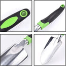 Garden Trowel - Stainless Steel - Ergonomic Grip Hand Tools Set with Soft Rubberized Non-Slip Handle for Transplanting, Weeding, Moving and Smoothing Digging & Planting by GreenHaven Gardens
