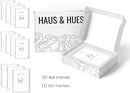 HAUS AND HUES White Oak Wood Gallery Wall Tabletop Frames Made with Real American Oak and Shatter-free Plexiglass - Set of 11 (Eight 4x6, Three 5x7, Framed White) by CozyNest Decor