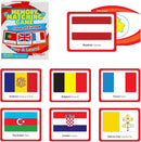 Menique Flags of Europe Memory Matching Game – 100 Cards (50 Pairs) with Flag, Country & Capital – Educational Geography Game for Kids and Adults by TinyTreasures Baby Boutique