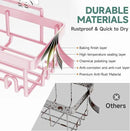 Veken Rustproof & Waterproof Shower Caddy 6-Pack, No Drilling Adhesive Shelves Rack with Soap Holder, Large Capacity Bathroom Organizers and Storage, Wall-Mounted Kitchen & Home Decor by CozyNest Decor