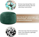 Bean Bag Chairs for Kids - Memory Foam Furniture BeanBag Chair - Kids/Teens Sofa with Soft Micro Fiber Cover - Round Fluffy Couch for Living Room Bedroom College Dorm - 2.5 ft, Green by CozyNest Decor