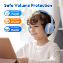 EarFun K2 Kids Bluetooth Headphones, Kids Headphones with Volume Limited, 40H Playtime, Built-in Mic, Stereo Sound, Foldable Over-Ear Headphone for School/Travel/iPad/Tablet, Sky Blue by TinyTreasures Baby Boutique