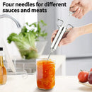 Meat Injector Syringe 2-oz Marinade Flavor Barrel 304 Stainless Steel with 3 Marinade Needles for BBQ Grill Smoker, Turkey, Fish, Brisket, Paper Silicone Brush and Instruction Included by Kendane by GreenHaven Gardens
