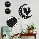 Rooster Metal Wall Art Outdoor Decor-12 Farmhouse Wall Decor Animal Cock Wall Hanging Decor Silhouette Wall Art for Farmhouse Kitchen Home Garden Wall Decoration by GreenHaven Gardens