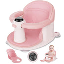 Baby Bath Seat-for Babies 6 Months & up, Water Temperature Display+Soft Cushion, Non-Slip Toddler Bath Seat for Baby, Sit Up Bath Seat for Baby, Pink by TinyTreasures Baby Boutique