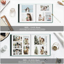 Spbapr Large Photo Album Self Adhesive 4x6 5x7 8x10 10x12 Pictures Magnetic Scrapbook 40 Blank Pages Linen Cover DIY Album with A Metal Pen Khaki by TinyTreasures Baby Boutique