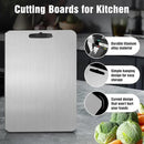 Titanium Cutting Board for Kitchen - 100% Pure Titanium Cutting Boards Non Toxic - 2025 New Upgrade Double Sided Metal Chopping Boards for Meat, Vegetables, Fruits, Dishwasher Safe (12 x 9 In) by CozyNest Decor