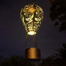 Hummingbird Decor Hot Air Balloon Solar Lantern – Outdoor Decorative Hanging Light for Garden Yard Patio Porch Lawn and Pathway – Unique Housewarming, Birthday Gift for Women Mom Grandma by GreenHaven Gardens