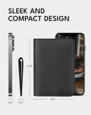 ALLIVE Passport Holder for Travel, Genuine Leather Passport Holder Women Men,Passport Cover Wallet,Travel Must Haves Airport Essentials Travel Gifts Black by TinyTreasures Baby Boutique