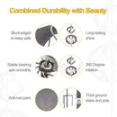 LimeHill Wind Spinner for Yard and Garden - Large Metal Windspinners for Outdoor Decorations (Silver Spherality) by CozyNest Decor