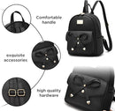 I IHAYNER Girls Bowknot Cute Leather Backpack Mini Backpack Purse for Women by TinyTreasures Baby Boutique