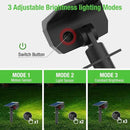 nipify 1 Pack Solar Lights Outdoor Waterproof, Motion Sensor Spot Lights 3 Modes Solar Powered Spotlights 2-in-1 Auto On/Off Landscape Lighting for Outside Yard Wall Garden, Cool White by GreenHaven Gardens