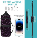 icolor Water Bottle Carrier Bag with Strap 25/32/40 oz Crossbody Bottle Holder with Phone Pocket Sling Sleeve Insulated Neoprene Water Bottle Pouch for Walking Travelling by TinyTreasures Baby Boutique