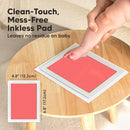 1-Pack Inkless Baby Hand and Footprint Kit - Mess Free Ink Pad for Newborn Keepsake, Dog Nose & Paw Print Kit, Clean Touch Ink Pad for Baby Hand & Footprints, Ideal New Mom Gifts (Candy Pink, J) by TinyTreasures Baby Boutique