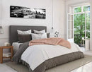 DJSYLIFE New York Skyline Wall Art - Brooklyn Bridge Night View - Black and White Nyc City Pictures Scape Artwork Painting Decoration for Bedroom or Office, Ready to Hang 13.8"x47.3"-New York1 by CozyNest Decor