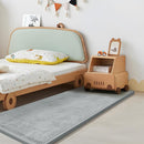 Play Mat for Babies Toddlers,1.3" Thick Elasti-Foam Anti-Fall Cushion Mat for kids Room,28×72 Bedroom Bedside Rugs,Water-Repellent Soft Coral Velvet,Non-Slip(Light Grey) by TinyTreasures Baby Boutique