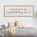 LuZhiQiang I Still Remember The Days I Prayed Sign Bible Verse Christian Wall Decor 40"X15" for Scripture Religious Family Living Room Holy Catholic God Jesus Christ Prayer Home Wall Art (Wood) by CozyNest Decor