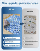 Odorless Premium Foam Baby Play Mat 79" x 63", Soft Microfiber Fabric Crawling Mat for Floor- Comfortable and Hypoallergenic, Non-Slip Cushioned Floor Playpen mat for Infants,Babies,Toddlers by TinyTreasures Baby Boutique