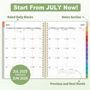 SUNEE Academic Planner 2025-2026 Weekly and Monthly, July 2025-June 2026, 8.5"x11", Tabs, Note Pages, Pockets, Bookmark, Flexible Cover, Spiral Binding, Sage Green by TinyTreasures Baby Boutique