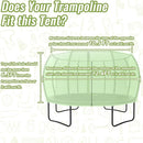 Gardenature 10FT/12FT/14FT Trampoline Tent(Tent Only), Fit Round Trampolines, Shade Cover with LED Light, Outdoor Trampolien Accessories, Anti-Tear, Beige by TinyTreasures Baby Boutique