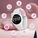 Kids Watches for Girls Boys Digital Sport Watch with Step Counter Pedometer Vibration Alarm Clock, No App Waterproof Fitness Tracker Kids Watch Boys Girls Teens Students Ages 5-16 by TinyTreasures Baby Boutique