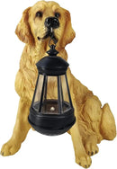 Notakia Golden Retriever Statue Outdoor with Solar Led Home Garden Decoration Windproof Lamp Realistic Dog Decor(Golden Retriever &LED) by GreenHaven Gardens