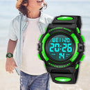 Kids Watch,Boys Watch for 3-15 Year Old Boys,Digital Sport Outdoor Multifunctional Chronograph LED 50 M Waterproof Alarm Calendar Analog Watch for Children with Silicone Band,Kids Gift by TinyTreasures Baby Boutique