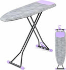 APEXCHASER Ironing Board with Iron Rest, Compact and Space Saver Iron Board, Extra Thick Cover, Height Adjustable, Wall Mount & Closet Hanger 13x43 Grey by CozyNest Decor