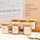 12 Pcs Square Glass Spice Jars with Natural Bamboo Lids - 9oz Airtight Herb Containers with 148 Waterproof Minimalist Spice Labels Preprinted - Empty Small Seasoning Jars for Kitchen Pantry by CozyNest Decor