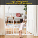 Easy Step Walk-Thru Baby Gate – Adjustable Safety Gate for Babies & Pets, Pressure Mount Kit, Includes Wall Cups & Extensions – 29.7 to 59.8W x 30.5H inches, CPC Certified by TinyTreasures Baby Boutique