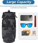 32 40 oz Water Bottle Carrier with Strap, Neoprene Water Bottle Sleeve Bag with 2 Pockets Insulated Flask Sling Holder for Walking Hiking Gym by TinyTreasures Baby Boutique