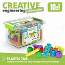 Engino STEAM Maker Junior- 10 Model Set, Stackable Building Blocks for Kids 4+, STEM Building Toys, Engineering Kit for Young Inventors, Educational Toys, Gift for Boys & Girls by TinyTreasures Baby Boutique