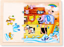 Noah Jigsaw Puzzles for Toddlers Age 3-5, 48pcs Preschool Educational Learning Toys Sets Gift for Baby Infants Boys and Girls (Noah's Ark…) by TinyTreasures Baby Boutique