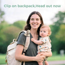 Momcozy Portable Fan with Clip | 4-Speed Mini-Fan for Carrier | Personal Fans Ultra Lighter 0.26lb | Gaps ≤4.5mm | Handheld Cooling | Rechargeable Rotate for Diaper Backpack/Stroller/Carrier/Chair by TinyTreasures Baby Boutique