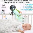 snawowo Mini Portable Baby stroller Fan, Battery Operated Personal Small Handheld Fan, 360° Rotate Flexible Tripod Rechargeable Clip On for Car Seat Crib Bike Treadmill Travel Camping Black by TinyTreasures Baby Boutique