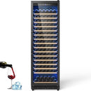 Upgraded 190 Bottles Wine Cooler Refrigerator,24 Inch Wide Wine Fridge with Professional Temperature Control System,Freestanding or Built-in installation, Quiet Operation,Black by CozyNest Decor