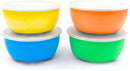 Elk and Friends Stainless Steel Bowls + Silicone Sleeve and Storage Lid | Baby, Toddler, Kids | Cereal & Snack Bowls | Storage Containers | Dishwasher Safe | 4 Pack by TinyTreasures Baby Boutique