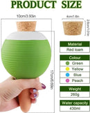 4Pcs Plant Watering Globes, Kalolary Large Terracotta Automatic Watering Stake Devices with Wooden Stopper for Pots, Planters, Indoor, Outdoor by GreenHaven Gardens