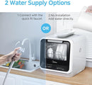 Midea MDC17P0ABB Portable Countertop Mini 5L Built-in Water Tank, No Hookup Needed, 6 Programs, 360° Dual Spray, 162℉ High-Temp& Air-Refresh Function, Dishwasher for Apartments& RVs, Black by TinyTreasures Baby Boutique