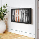 ElephantStock Ski Collection Wall Art - Horizontal Framed Canvas - 1-Piece Bathroom Wall Decor - Photography sports Canvas Print - Brown and Black Decor for Wall - 13" X 9" by CozyNest Decor