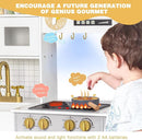Labebe Wooden Kids Play Kitchen, Toy Kitchen Set with Plenty of Play Features & Cookware, Toddler Kitchen Playset Designed in Trendy Home Style for Boys Girls by TinyTreasures Baby Boutique