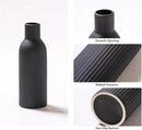 Ceramic Vase Set of 3, Flower Vases for Spring Room Decor, Kitchen Farmhouse, Modern Boho Style(Khaki/Black/Grey) by GreenHaven Gardens